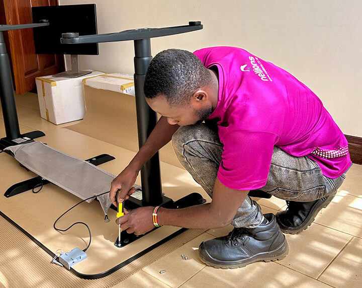 A Nellion's professional installing furniture