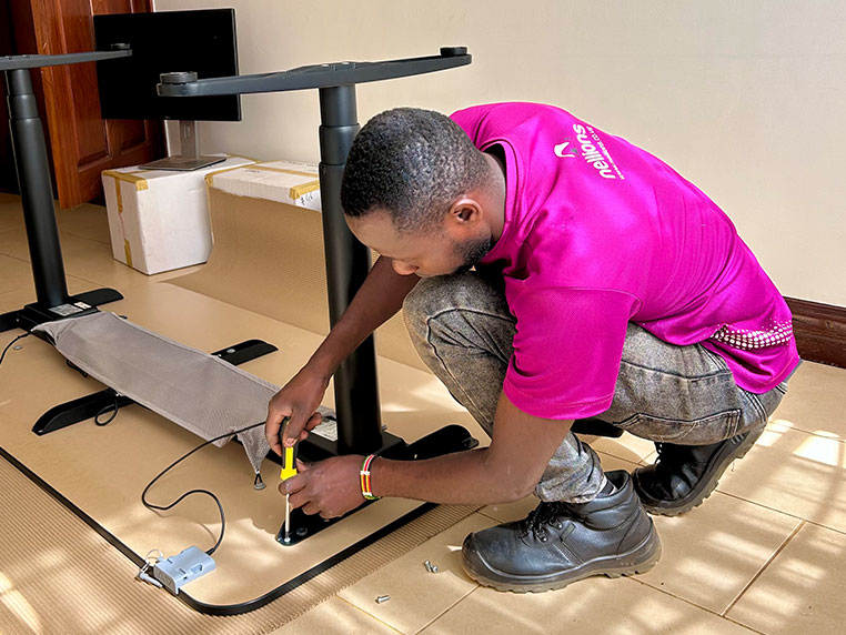 A Nellion's professional installing furniture